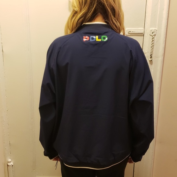 SOLD Polo Navy Track and Tennis Jacket - Picture 2 of 6